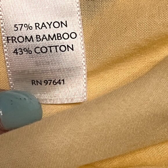 Ladies J.‎ Jill Yellow 3/4 Sleeve A-Line Tunic Size Large Cotton/Rayon Pre-owned - Picture 5 of 7